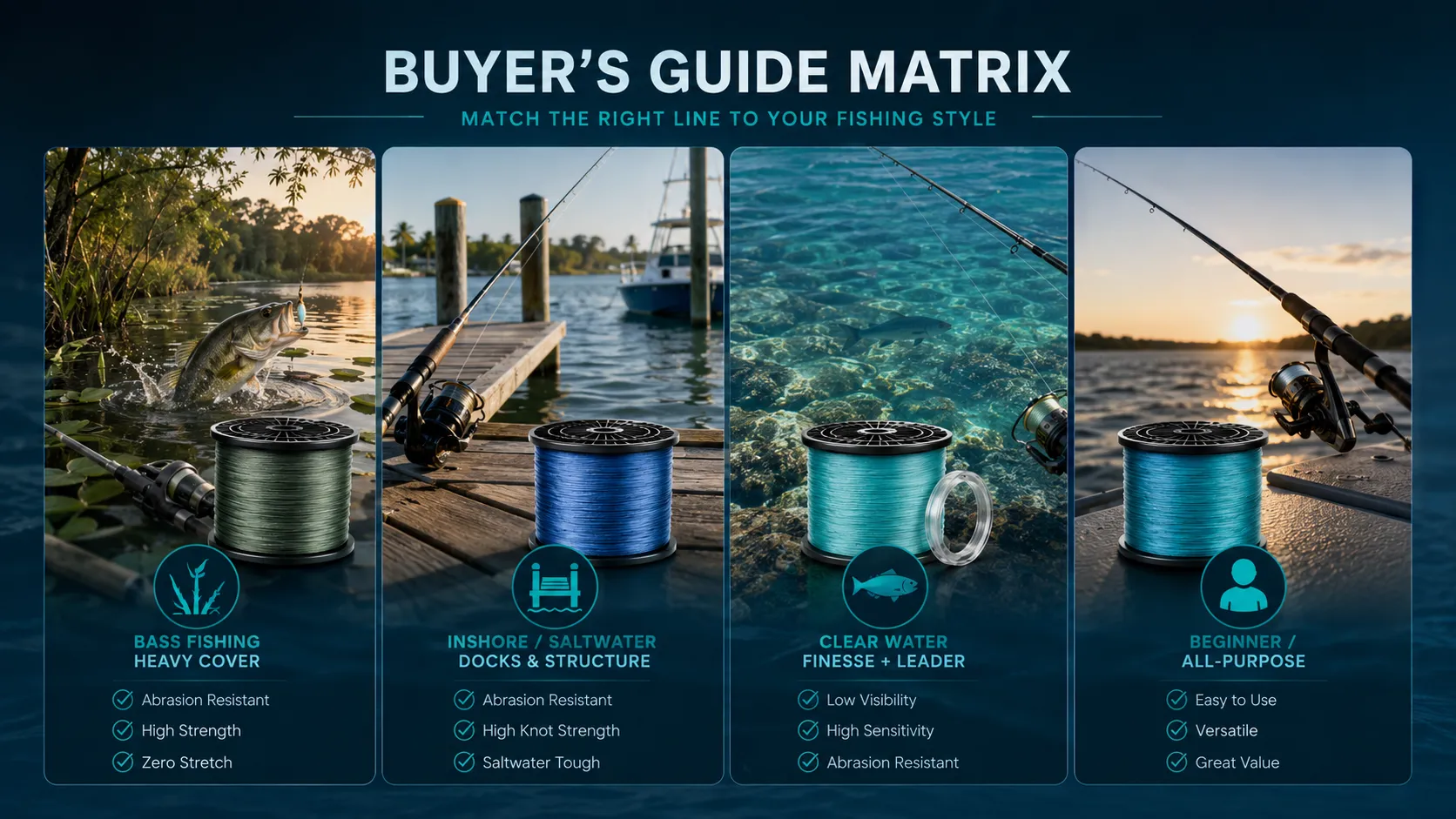 Beyond Braid 8X braided line spools