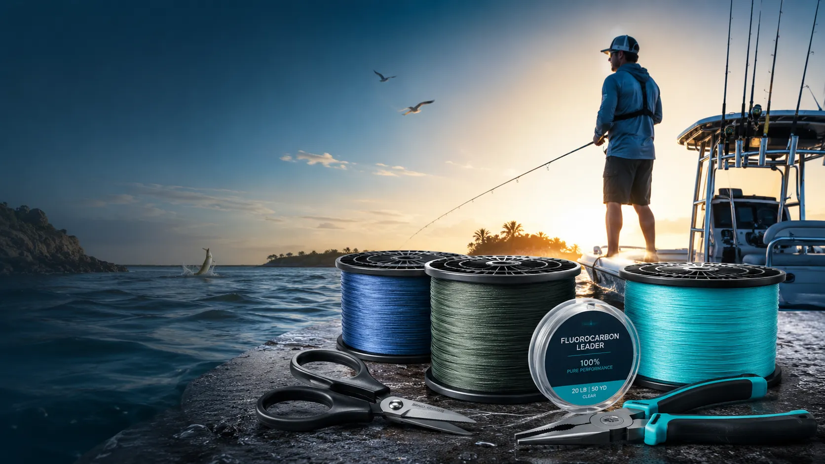 Beyond Braid fishing tools: braid scissors, pliers and spooler