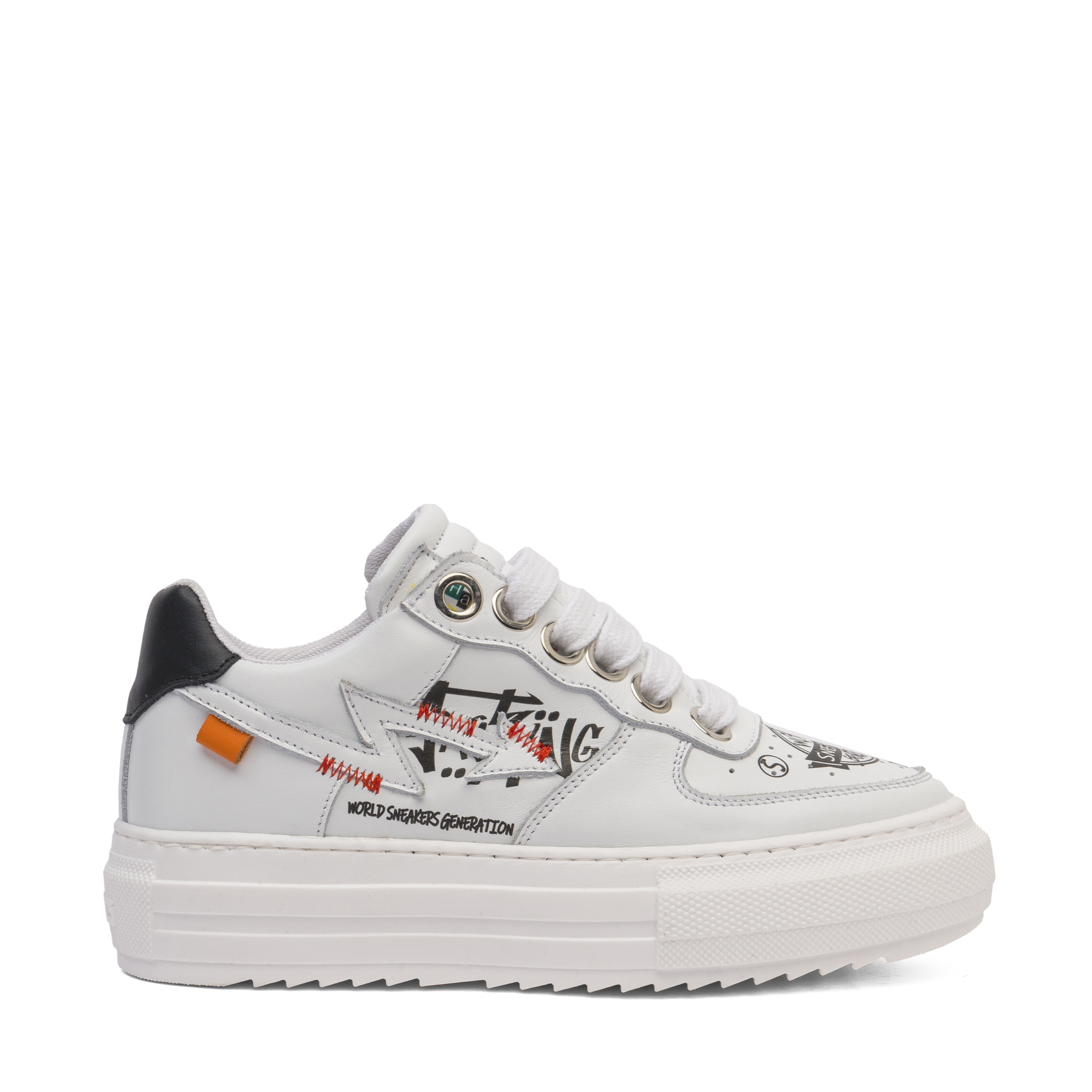 CRISTIANZEROTRE BALI LOW Total White Edition platform sneaker