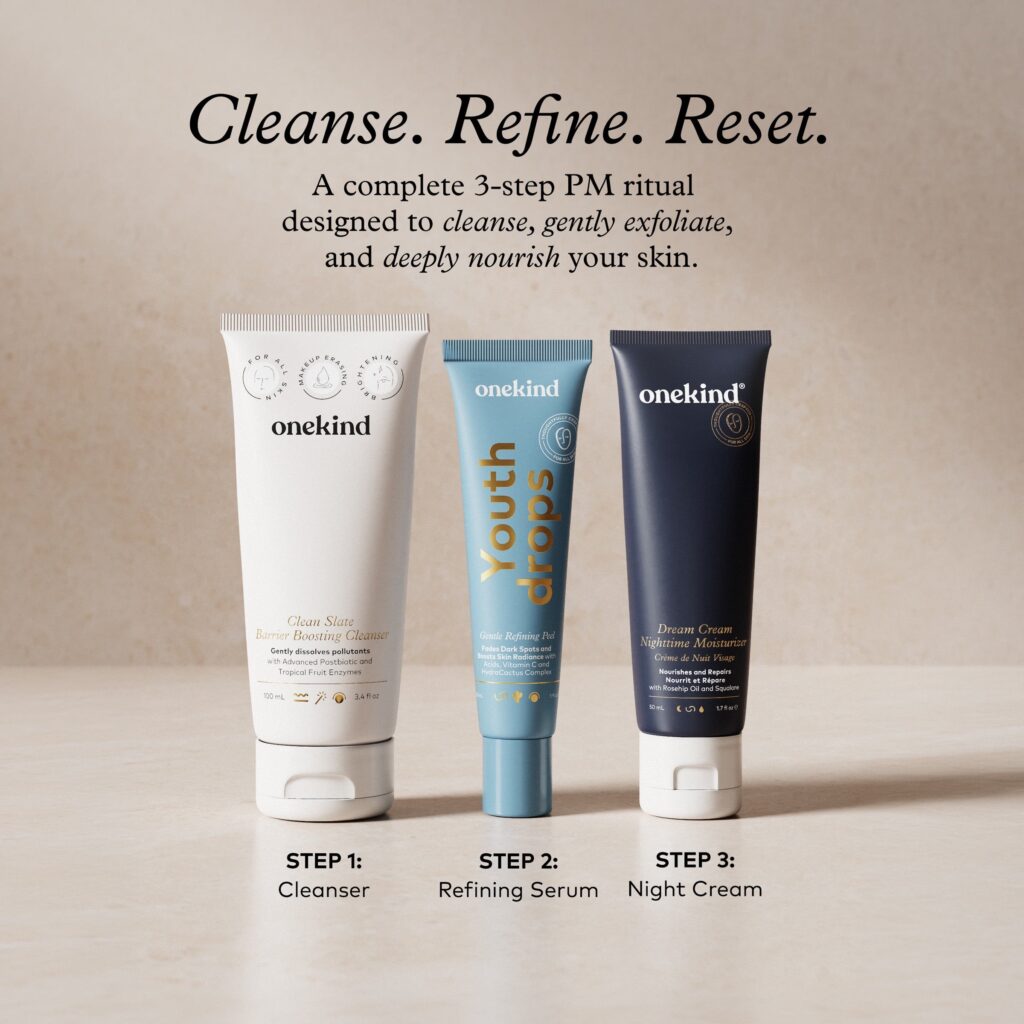Onekind Night Shift Routine skincare set
