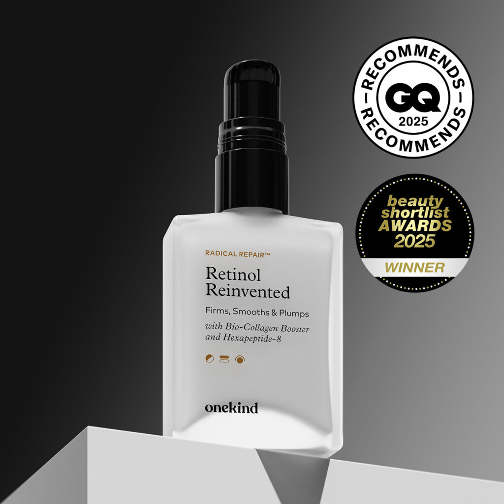 Onekind Radical Repair Retinol Reinvented Serum, a gentle retinol for sensitive skin