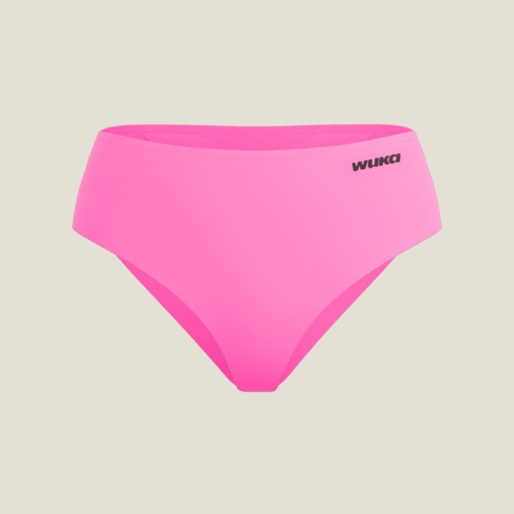 WUKA Teen Stretch Seamless period pants in Pinkest Pink, heavy flow