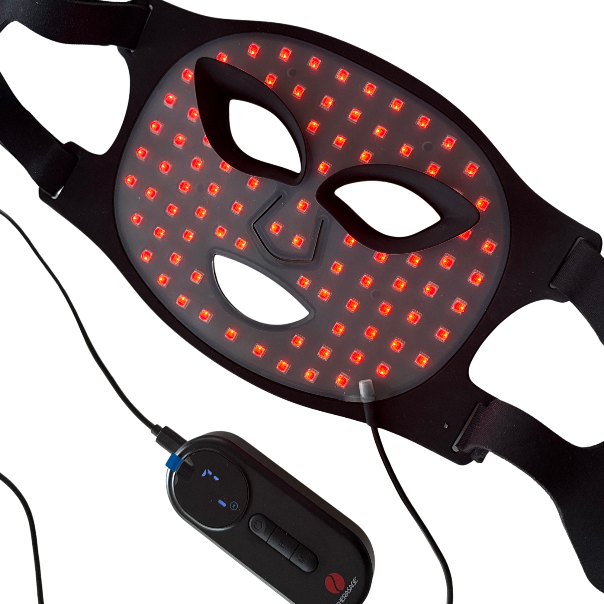 Therasage TheraGlow Mask2Go flexible LED red light face mask