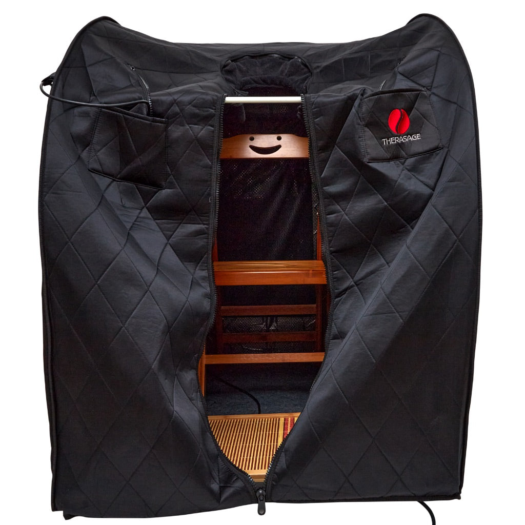 Therasage Thera360 Plus portable full-spectrum infrared sauna, open