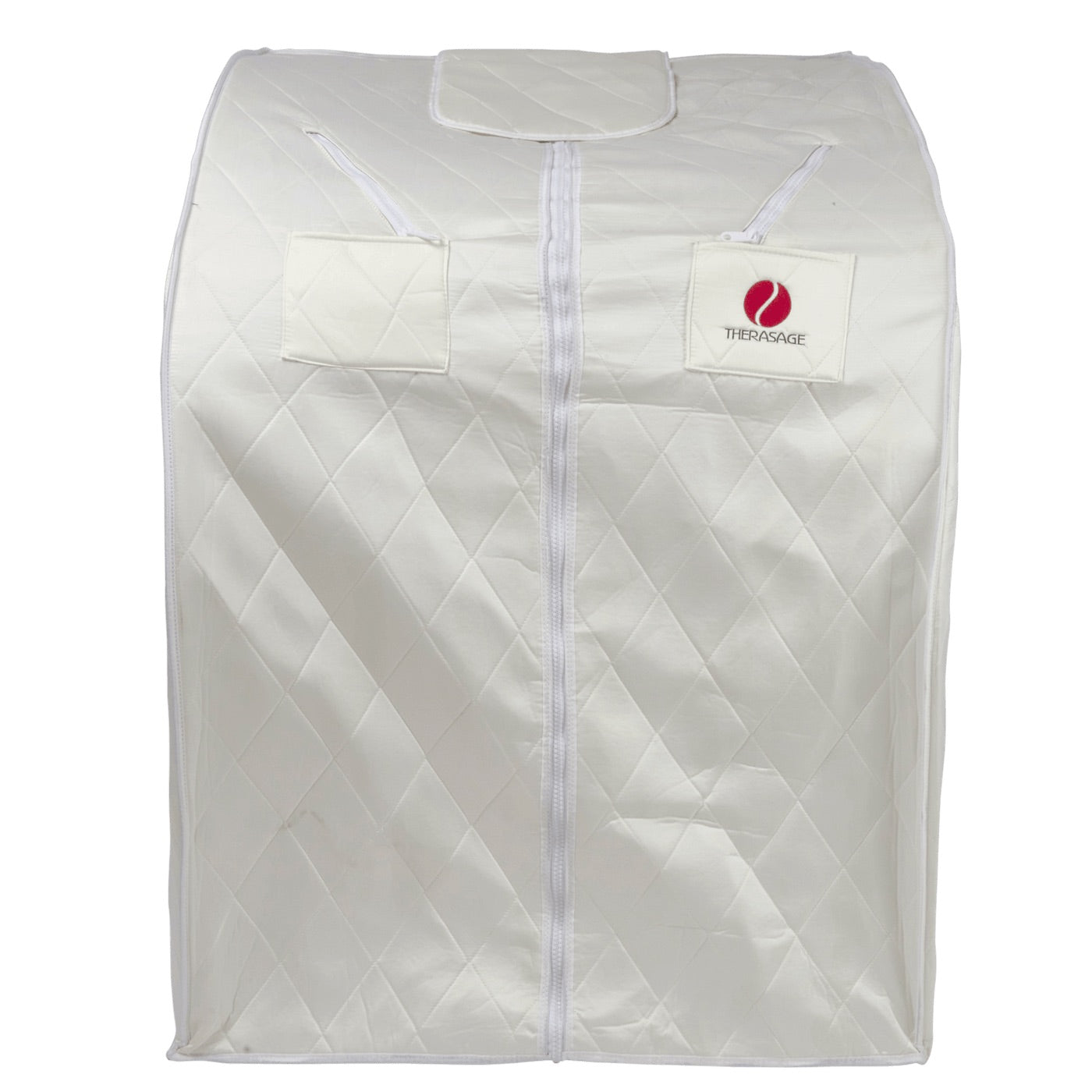 Therasage Thera360 Plus portable infrared sauna in white, closed