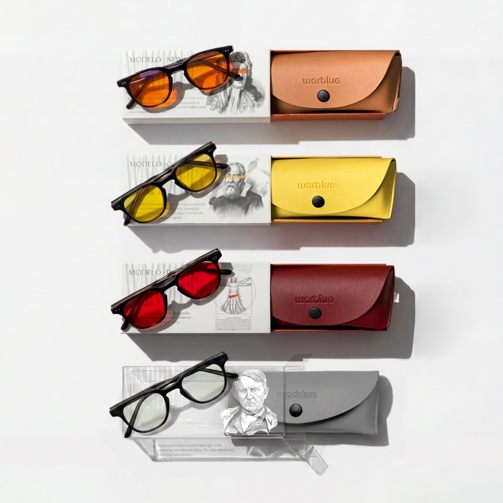 Warblue blue light glasses complete bundle